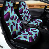 Purple Eggplant Pattern Print Universal Fit Car Seat Covers 102422