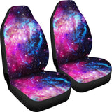Purple Galaxy Space Blue Stardust Print Universal Fit Car Seat Covers 102422