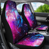 Purple Galaxy Space Blue Stardust Print Universal Fit Car Seat Covers 102422