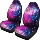 Purple Galaxy Space Blue Stardust Print Universal Fit Car Seat Covers 102422
