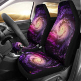 Purple Galaxy Space Spiral Cloud Print Universal Fit Car Seat Covers 102422