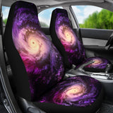 Purple Galaxy Space Spiral Cloud Print Universal Fit Car Seat Covers 102422