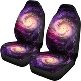Purple Galaxy Space Spiral Cloud Print Universal Fit Car Seat Covers 102422