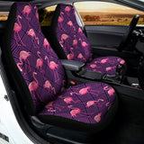 Purple Geometric Flamingo Pattern Print Universal Fit Car Seat Covers 102422