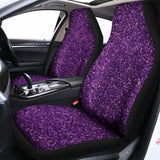 Purple (NOT Real) Glitter Print Universal Fit Car Seat Covers 102422