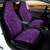 Purple (NOT Real) Glitter Print Universal Fit Car Seat Covers 102422