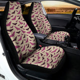 Purple Halloween Bat Pattern Print Universal Fit Car Seat Covers 102422