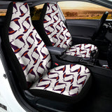 Purple Halloween Witch Hat Pattern Print Universal Fit Car Seat Covers 102422