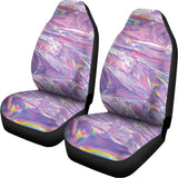 Purple Holographic Print Universal Fit Car Seat Covers 102422