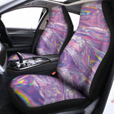 Purple Holographic Print Universal Fit Car Seat Covers 102422