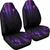 Purple Hyperspace Print Universal Fit Car Seat Covers 102422