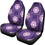 Purple Leo Zodiac Pattern Print Universal Fit Car Seat Covers 102422
