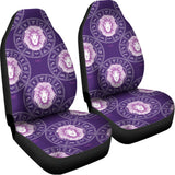 Purple Leo Zodiac Pattern Print Universal Fit Car Seat Covers 102422