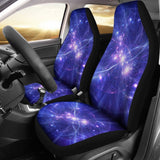 Purple Light Circle Galaxy Space Print Universal Fit Car Seat Covers 102422