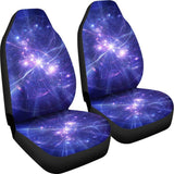 Purple Light Circle Galaxy Space Print Universal Fit Car Seat Covers 102422