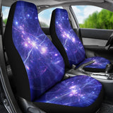 Purple Light Circle Galaxy Space Print Universal Fit Car Seat Covers 102422