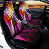 Purple Light Disco Ball Print Universal Fit Car Seat Covers 102422