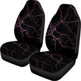Purple Lightning Print Universal Fit Car Seat Covers 102422