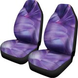 Purple Lily Flower Print Universal Fit Car Seat Covers 102422