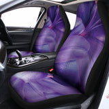 Purple Lily Flower Print Universal Fit Car Seat Covers 102422