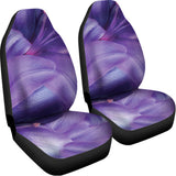 Purple Lily Flower Print Universal Fit Car Seat Covers 102422