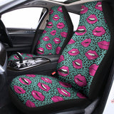 Purple Lips Pattern Print Universal Fit Car Seat Covers 102422