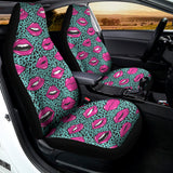Purple Lips Pattern Print Universal Fit Car Seat Covers 102422