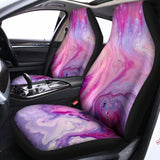Purple Liquid Marble Print Universal Fit Car Seat Covers 102422