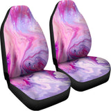 Purple Liquid Marble Print Universal Fit Car Seat Covers 102422