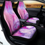 Purple Liquid Marble Print Universal Fit Car Seat Covers 102422