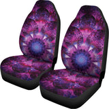 Purple Mandala Flower Print Universal Fit Car Seat Covers 102422