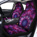 Purple Mandala Flower Print Universal Fit Car Seat Covers 102422