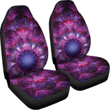 Purple Mandala Flower Print Universal Fit Car Seat Covers 102422