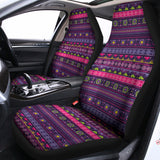 Purple Native Tribal Pattern Print Universal Fit Car Seat Covers 102422