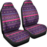 Purple Native Tribal Pattern Print Universal Fit Car Seat Covers 102422