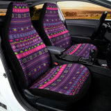 Purple Native Tribal Pattern Print Universal Fit Car Seat Covers 102422