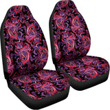 Purple Paisley Pattern Print Universal Fit Car Seat Covers 102422
