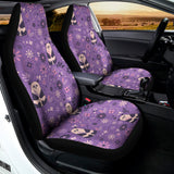 Purple Panda And Flower Pattern Print Universal Fit Car Seat Covers 102422