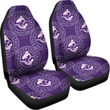 Purple Pisces Zodiac Pattern Print Universal Fit Car Seat Covers 102422