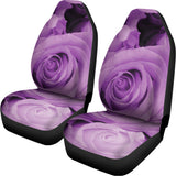 Purple Rose Print Universal Fit Car Seat Covers 102422