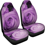 Purple Rose Print Universal Fit Car Seat Covers 102422
