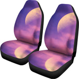 Purple Sky And Full Moon Print Universal Fit Car Seat Covers 102422