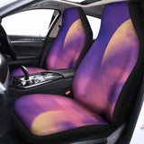 Purple Sky And Full Moon Print Universal Fit Car Seat Covers 102422