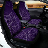 Purple Spider Web Pattern Print Universal Fit Car Seat Covers 102422