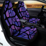 Purple Stained Glass Mosaic Print Universal Fit Car Seat Covers 102422