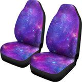 Purple Stardust Cloud Galaxy Space Print Universal Fit Car Seat Covers 102422