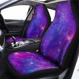 Purple Stardust Cloud Galaxy Space Print Universal Fit Car Seat Covers 102422