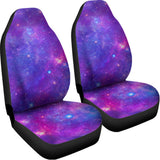Purple Stardust Cloud Galaxy Space Print Universal Fit Car Seat Covers 102422