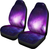 Purple Starfield Galaxy Space Print Universal Fit Car Seat Covers 102422