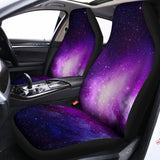 Purple Starfield Galaxy Space Print Universal Fit Car Seat Covers 102422